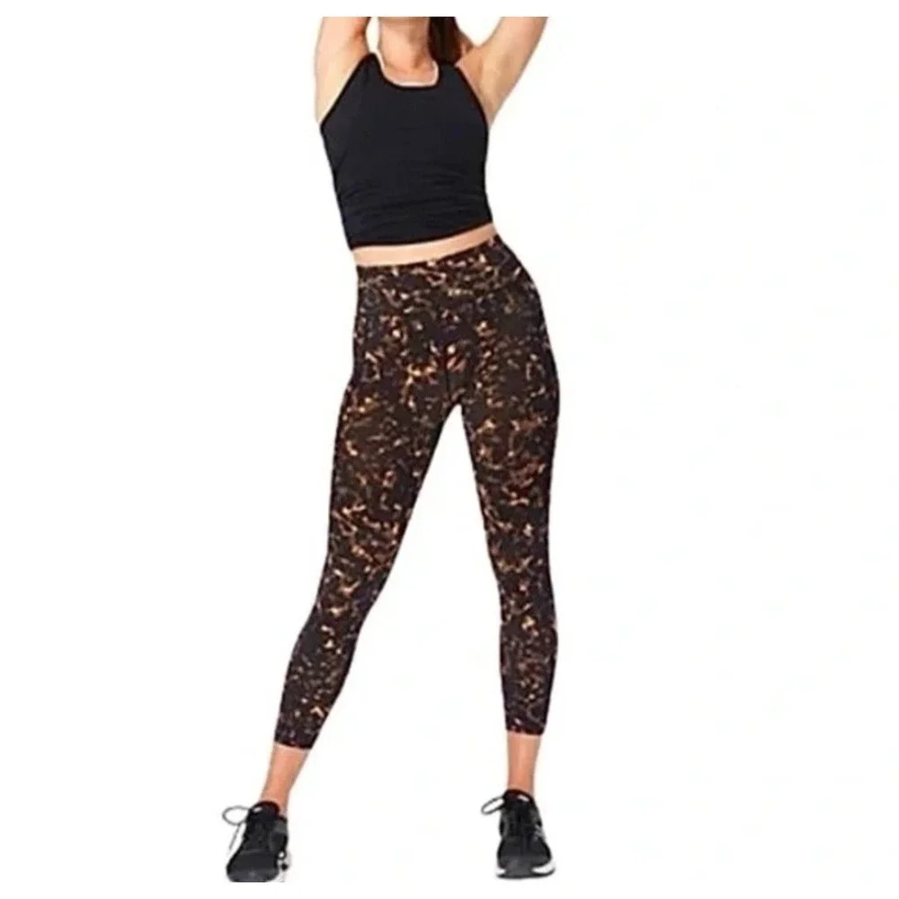 Sweaty Betty Leggings Womens Large Zero Gravity Gym Training Yoga Artsy - Picture 4 of 14